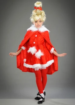 Childrens Size The Grinch Style Cindy Lou Who Costume