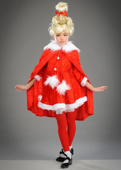 Childrens Size The Grinch Style Cindy Lou Who Costume 3 Childrens Size The Grinch Style Cindy Lou Who Costume