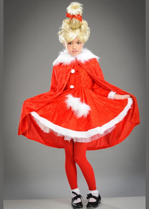 Childrens Size The Grinch Style Cindy Lou Who Costume 5 Childrens Size The Grinch Style Cindy Lou Who Costume - Image 3