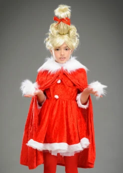 Childrens Size The Grinch Style Cindy Lou Who Costume 10 Childrens Size The Grinch Style Cindy Lou Who Costume -PartyPersona Store childrens cindy lou who costume ST219 03