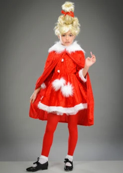 Childrens Size The Grinch Style Cindy Lou Who Costume 11 Childrens Size The Grinch Style Cindy Lou Who Costume -PartyPersona Store childrens cindy lou who costume ST219 04