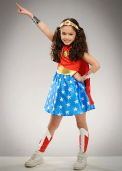 Childrens Classic Wonder Woman Costume -PartyPersona Store childrens wonder woman costume 9906200 02