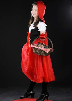 Childrens Long Red Riding Hood Costume 10 Childrens Long Red Riding Hood Costume -PartyPersona Store childs long red riding hood costume 03