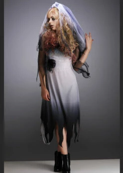 Teen Halloween Dead Zombie Bride Costume -PartyPersona Store corpse bride teen costume 02
