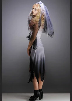 Teen Halloween Dead Zombie Bride Costume -PartyPersona Store corpse bride teen costume 04