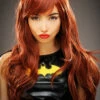Womens Deluxe Long Auburn Batgirl Style Wig 2 Womens Deluxe Long Auburn Batgirl Style Wig -PartyPersona Store deluxe auburn batgirl wig