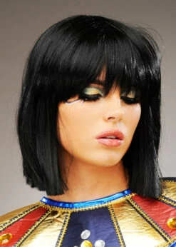 Womens Deluxe Black Cleopatra Wig