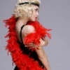 1920s Flapper Deluxe Red Feather Boa -PartyPersona Store deluxe flapper red feather boa