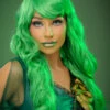 Womens Deluxe Curly Green Medusa Wig 2 Womens Deluxe Curly Green Medusa Wig -PartyPersona Store deluxe green medusa wig A2766