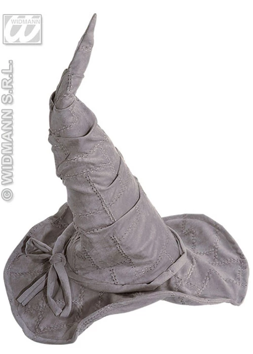 Deluxe Suede Look Grey Wizard Hat 4 Deluxe Suede Look Grey Wizard Hat - Image 2
