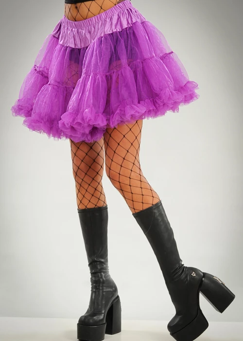 Womens Deluxe Gothic Purple Full Petticoat 4 Womens Deluxe Gothic Purple Full Petticoat - Image 2