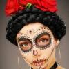 Dia De Los Muertos Red Rose Flower Headband -PartyPersona Store deluxe red rose day of the dead headpiece
