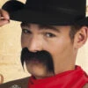 Black Bushy Cowboy Fake Moustache 2 Black Bushy Cowboy Fake Moustache -PartyPersona Store dk217rs