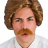 70s News Guy Anchorman Style Wig And Moustache