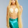 Womens Extra Long Blonde Mermaid Wig -PartyPersona Store extra long blonde mermaid wig
