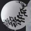 Halloween Giant White Balloon With Bats -PartyPersona Store fn 127 rs