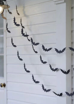 Halloween Black Bat Garland Bunting
