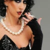 Rocky Horror Style Frank N Furter Black Fingerless Gloves -PartyPersona Store frank n furter fingerless gloves