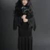 Childrens Size Halloween Morticia Style Costume -PartyPersona Store girls morticia halloween costume