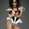 Womens Kiss Style Silver Glam Rock Costume 2 Womens Kiss Style Silver Glam Rock Costume -PartyPersona Store glam rock kiss costume 86852