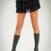 Womens Halloween Gothic Black Lace Ruffled Skirt -PartyPersona Store gothic black lace skirt 01761