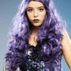 Womens Gothic Long Dark Purple Evil Mermaid Wig 1 Womens Gothic Long Dark Purple Evil Mermaid Wig -PartyPersona Store gothic mermaid purple wig