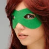 Adult Bright Green Felt Eye Mask -PartyPersona Store green felt eye mask