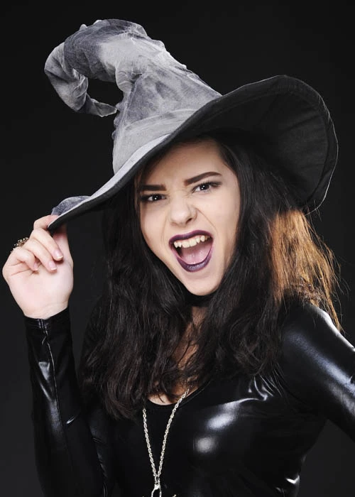 Adult Size Halloween Grey Witch Or Wizard Hat 4 Adult Size Halloween Grey Witch Or Wizard Hat - Image 2