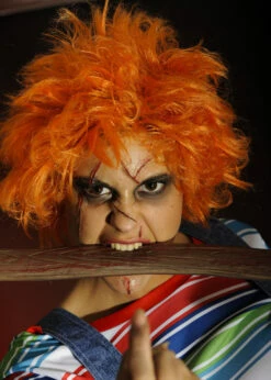 Adult Halloween Orange Chucky Wig -PartyPersona Store halloween orange chucky wig 01