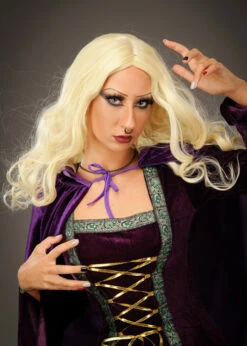 Womens Hocus Pocus Style Blonde Sarah Wig 7 Womens Hocus Pocus Style Blonde Sarah Wig -PartyPersona Store hocus pocus blonde sarah sanderson wig 02