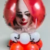 Inflated Scary Clown Halloween Balloon Centrepiece -PartyPersona Store horror clown halloween balloon centrepiece