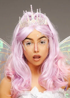 Magical Fairy Iridescent Tiara Crown Headpiece -PartyPersona Store iridescent fairy tiara 01