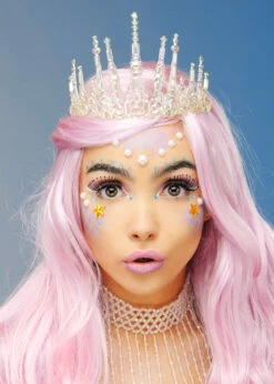 Iridescent Mermaid Tiara Crown Headpiece 7 Iridescent Mermaid Tiara Crown Headpiece -PartyPersona Store iridescent mermaid tiara 02