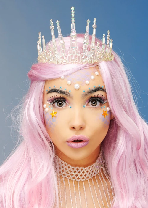 Iridescent Mermaid Tiara Crown Headpiece 5 Iridescent Mermaid Tiara Crown Headpiece - Image 3