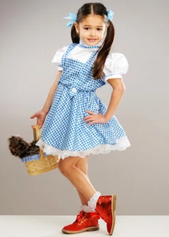 Kids Wizard Of Oz Sequin Dorothy Costume -PartyPersona Store kids blue sequin dorothy costume 886493 01