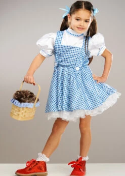 Kids Wizard Of Oz Sequin Dorothy Costume -PartyPersona Store kids blue sequin dorothy costume 886493 03