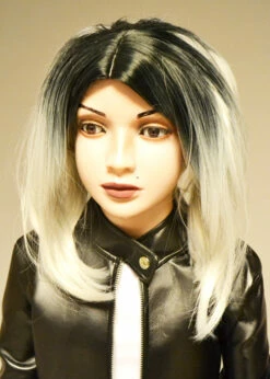 Childrens Bride Of Chucky Style Grey Wig