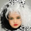 Childrens Cruella De Vil Style Dalmatian Hair Bow -PartyPersona Store kids cruella dalmatian hair bow