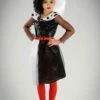 Childrens Disney Cruella De Vil Costume -PartyPersona Store kids cruella de vil costume 129709