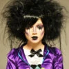Childrens Gothic Black Mad Hatter Backcombed Wig 2 Childrens Gothic Black Mad Hatter Backcombed Wig -PartyPersona Store kids gothic black mad hatter wig