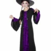 Kids Purple Halloween Witch Costume -PartyPersona Store kids halloween purple witch costume