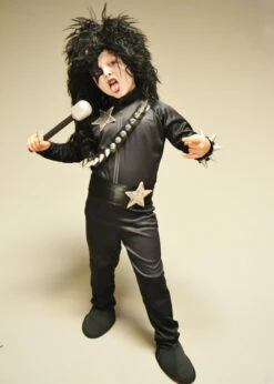 Childrens 1970s Kiss Style Glam Rock Costume -PartyPersona Store kids kiss glam rock costume 02