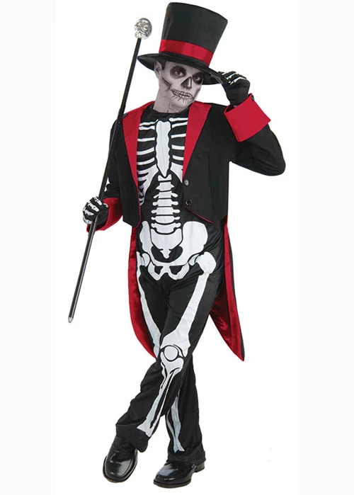 Kids Skeleton Mr Bone Jangles Costume 3 Kids Skeleton Mr Bone Jangles Costume