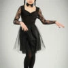 Childrens Wednesday Style Black Prom Dress Costume -PartyPersona Store kids wednesday prom costume