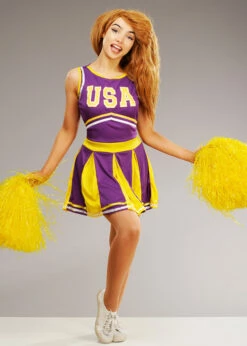 Womens Kim Possible Style Cheerleader Costume -PartyPersona Store kim possible cheerleader costume 02