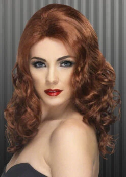 Ladies 20s Auburn Glamorous Wig