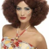 Ladies 70s Disco Auburn Afro Wig 1 Ladies 70s Disco Auburn Afro Wig -PartyPersona Store ladies 70s auburn disco afro wig