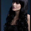 Ladies Curly Black Fever Isabelle Wig -PartyPersona Store ladies curly black fever isabelle wig