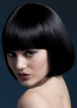 Ladies Short Black Bob Fever Mia Wig