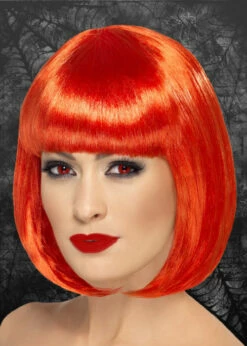 Ladies Gothic Red Partyrama Bobbed Wig